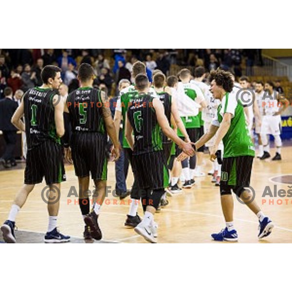 in action during ABA Liga basketball match between Petrol Olimpija and Partizan, Tivoli, Ljubljana, Slovenia on February 10, 2018