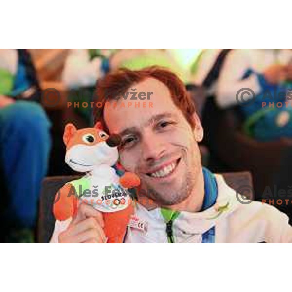 David Rodman of Slovenia ice-hockey team during visit in Slovenia House at PyeongChang 2018 Winter Olympic Games, South Korea on February 11, 2018