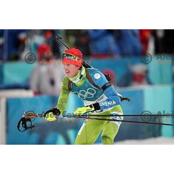 Miha Dovzan (SLO) at Men\'s Biathlon 10 km Sprint at Alpensia Biathlon Centre during PyeongChang 2018 Winter Olympic Games, South Korea on February 11, 2018
