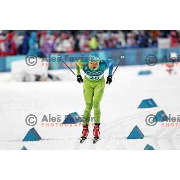 Janez Lampic (SLO) at Cross-country Men Sprint Classic Qualification during PyeongChang 2018 Winter Olympic Games, South Korea on February 13, 2018