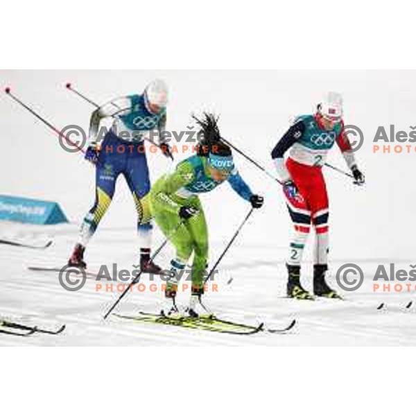 Katja Visnar (SLO) at Cross-country Ladies Sprint Classic Quarter-final during PyeongChang 2018 Winter Olympic Games, South Korea on February 13, 2018