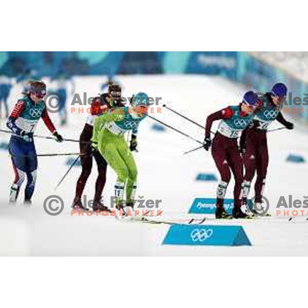 Anamarija Lampic (SLO) at Cross-country Ladies Sprint Classic semi-final during PyeongChang 2018 Winter Olympic Games, South Korea on February 13, 2018