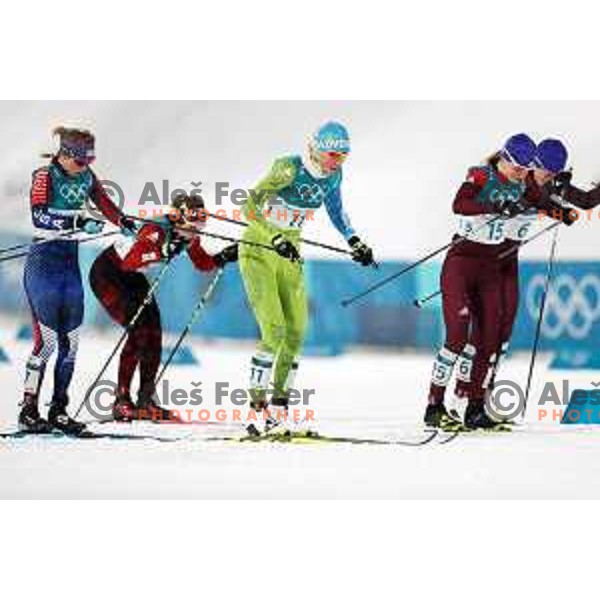Anamarija Lampic (SLO) at Cross-country Ladies Sprint Classic semi-final during PyeongChang 2018 Winter Olympic Games, South Korea on February 13, 2018