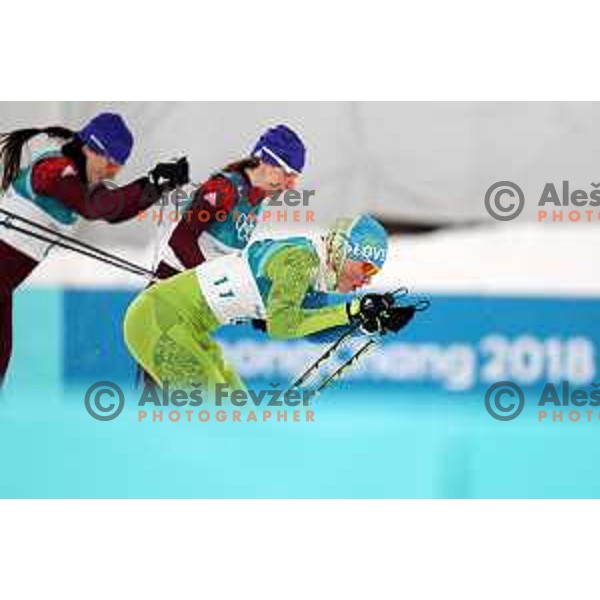 Anamarija Lampic (SLO) at Cross-country Ladies Sprint Classic semi-final during PyeongChang 2018 Winter Olympic Games, South Korea on February 13, 2018