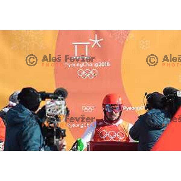 Marcel Hirscher (AUT), Olympic champion in Alpine Combined at Jeongseon Alpine Centre during PyeongChang 2018 Winter Olympic Games, South Korea on February 13, 2018