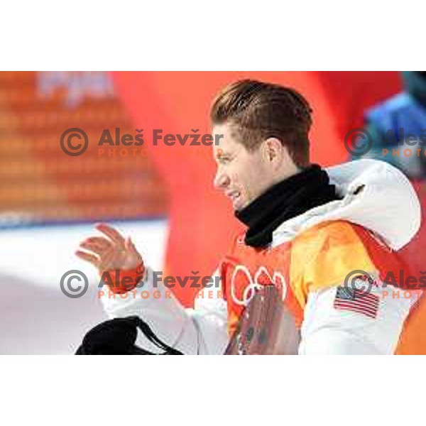 Shaun White (USA) competes in qualification of Snowboard Half pipe in Phoenix Snow park during PyeongChang 2018 Winter Olympic Games, South Korea on February 13, 2018