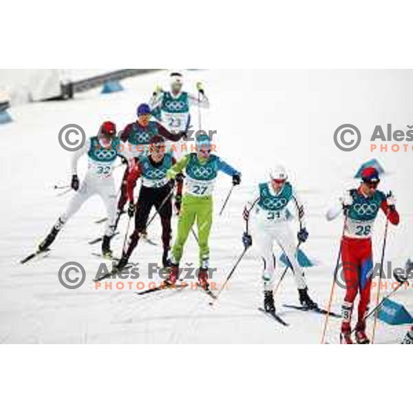 Vid Vrhovnik (SLO) competes in Nordic Combined at Alpensia Cross Country Centre during PyeongChang 2018 Winter Olympic Games, South Korea on February 14, 2018