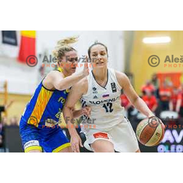 Zala Friskovec of team Slovenia in action during Women’s EuroBasket 2019 Qualifiers basketball match between Slovenia and Romania, played in Arena Gimnazija Celje-Center, Celje, Slovenia on February 14, 2018