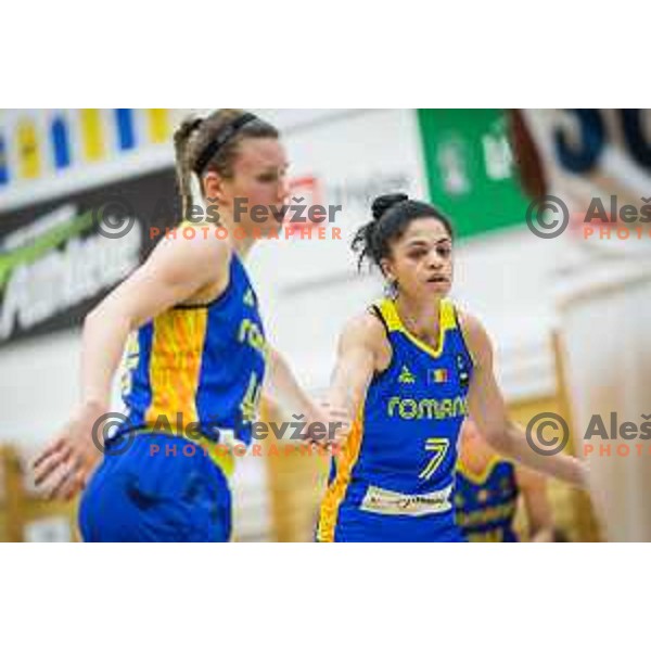 Annemarie Godri-Parau of team Romunia in action during Women’s EuroBasket 2019 Qualifiers basketball match between Slovenia and Romania, played in Arena Gimnazija Celje-Center, Celje, Slovenia on February 14, 2018