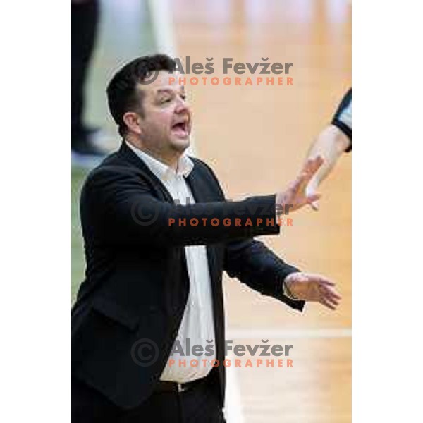 Damir Grgic, head coach of team Slovenia during Women’s EuroBasket 2019 Qualifiers basketball match between Slovenia and Romania, played in Arena Gimnazija Celje-Center, Celje, Slovenia on February 14, 2018