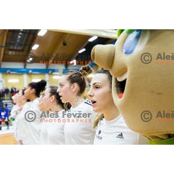 Teja Oblak of team Slovenia prior to Women’s EuroBasket 2019 Qualifiers basketball match between Slovenia and Romania, played in Arena Gimnazija Celje-Center, Celje, Slovenia on February 14, 2018