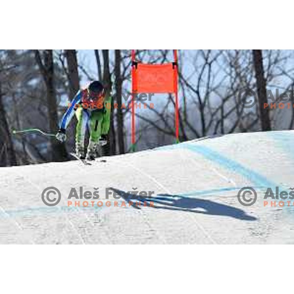 Bostjan Kline (SLO) skiing in Alpine Combined at Jeongseon Alpine Centre during PyeongChang 2018 Winter Olympic Games, South Korea on February 13, 2018