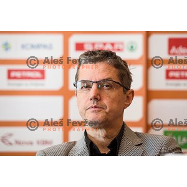 Zoran Martic at the press conference before the Pokal Spar semi final and the second round of qualifications of the national team, Austria trend hotel, Ljubljana, Slovenia
