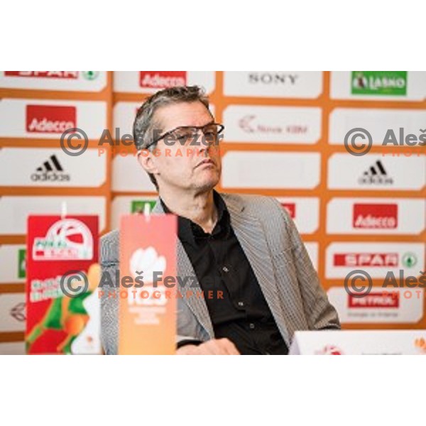 Zoran Martic at the press conference before the Pokal Spar semi final and the second round of qualifications of the national team, Austria trend hotel, Ljubljana, Slovenia