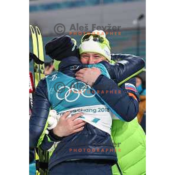 Jakov Fak (SLO), Olympic silver medalist in Men\'s Biathlon 20 km Individual at Alpensia Biathlon Centre during PyeongChang 2018 Winter Olympic Games, South Korea on February 15, 2018