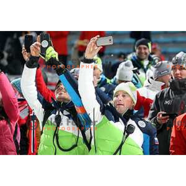 Jakov Fak (SLO), Olympic silver medalist in Men\'s Biathlon 20 km Individual at Alpensia Biathlon Centre during PyeongChang 2018 Winter Olympic Games, South Korea on February 15, 2018