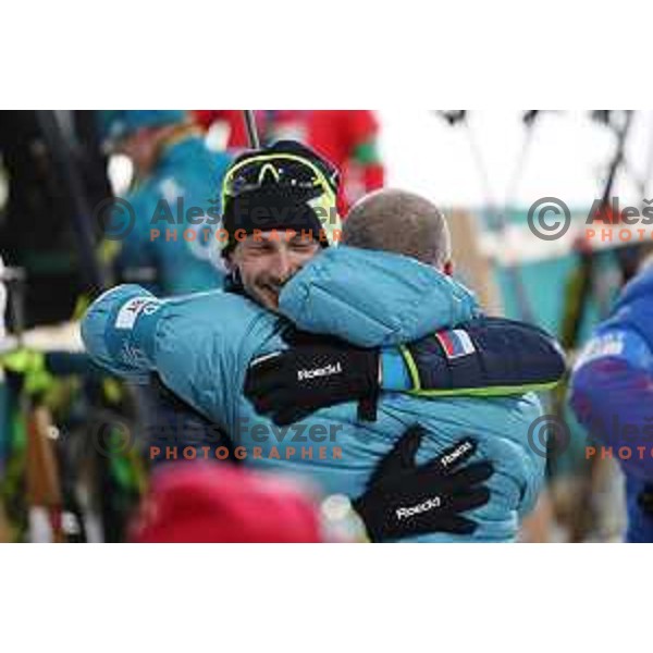 Jakov Fak (SLO), Olympic silver medalist in Men\'s Biathlon 20 km Individual at Alpensia Biathlon Centre during PyeongChang 2018 Winter Olympic Games, South Korea on February 15, 2018