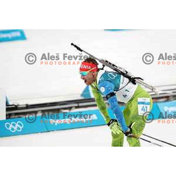 Klemen Bauer (SLO) competes in Men\'s Biathlon 20 km Individual at Alpensia Biathlon Centre during PyeongChang 2018 Winter Olympic Games, South Korea on February 15, 2018