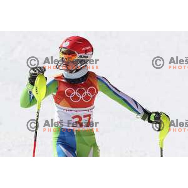 Meta Hrovat (SLO) skiing in the secod run of Ladies slalom at Yongpyong Alpine Centre during PyeongChang 2018 Winter Olympic Games, South Korea on February 16, 2018
