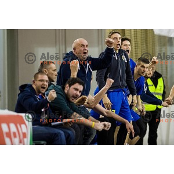 Sencur in action during Pokal Spar semi final basketball match between Krka and Sencur, Tivoli, Ljubljana, Slovenia on February 16, 2018