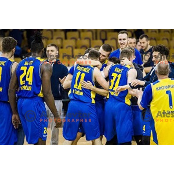 Sencur in action during Pokal Spar semi final basketball match between Krka and Sencur, Tivoli, Ljubljana, Slovenia on February 16, 2018