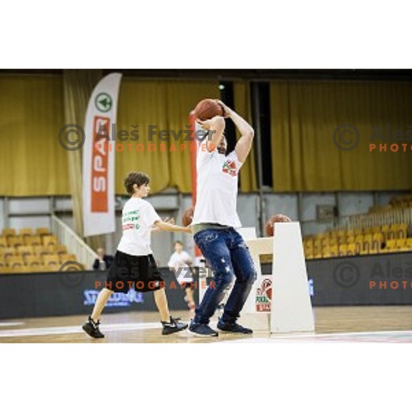 Pokal Spar semi final basketball match between Krka and Sencur, Tivoli, Ljubljana, Slovenia on February 16, 2018