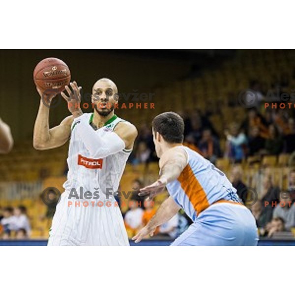 Jordan Morgan in action during Pokal Spar semi final basketball match between Sixt Primorska and Petrol Olimpija, Tivoli, Ljubljana, Slovenia on February 16, 2018