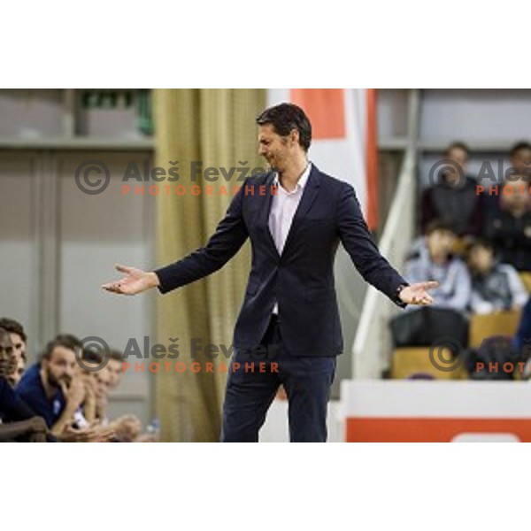 Jurica Golemac in action during Pokal Spar semi final basketball match between Sixt Primorska and Petrol Olimpija, Tivoli, Ljubljana, Slovenia on February 16, 2018