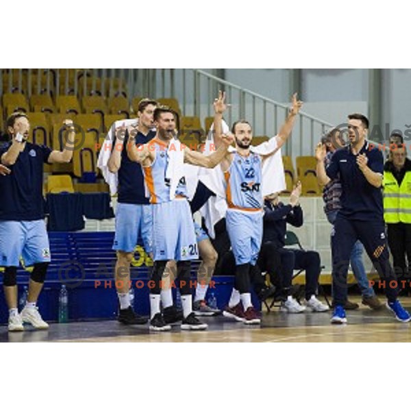 Sixt Primorska in action during Pokal Spar semi final basketball match between Sixt Primorska and Petrol Olimpija, Tivoli, Ljubljana, Slovenia on February 16, 2018