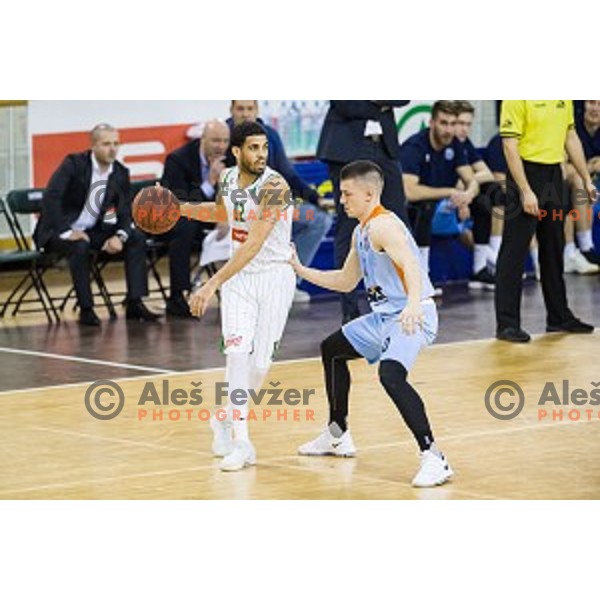 Talor Battle in action during Pokal Spar semi final basketball match between Sixt Primorska and Petrol Olimpija, Tivoli, Ljubljana, Slovenia on February 16, 2018