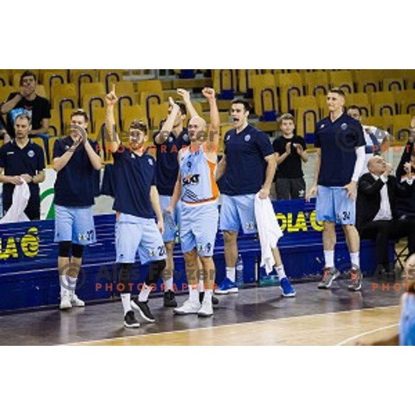 Sixt Primorska in action during Pokal Spar semi final basketball match between Sixt Primorska and Petrol Olimpija, Tivoli, Ljubljana, Slovenia on February 16, 2018