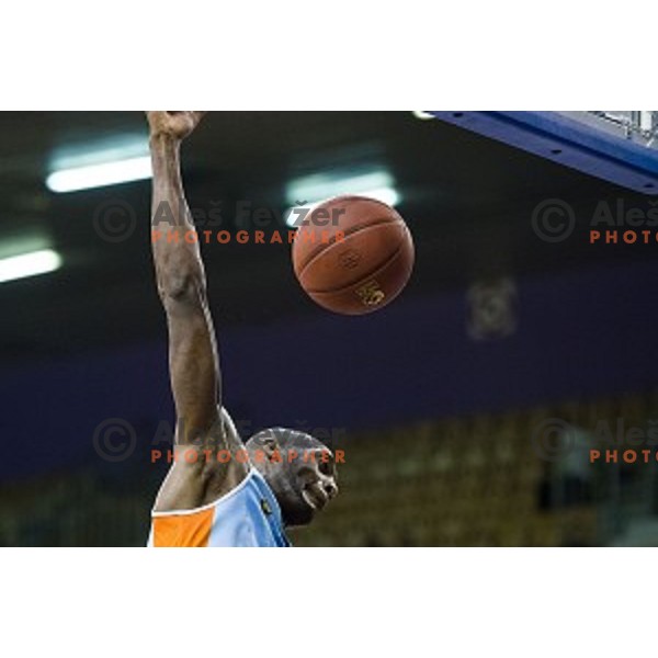 Shawn King in action during Pokal Spar semi final basketball match between Sixt Primorska and Petrol Olimpija, Tivoli, Ljubljana, Slovenia on February 16, 2018