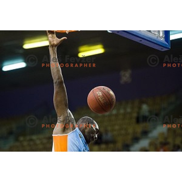 Shawn King in action during Pokal Spar semi final basketball match between Sixt Primorska and Petrol Olimpija, Tivoli, Ljubljana, Slovenia on February 16, 2018