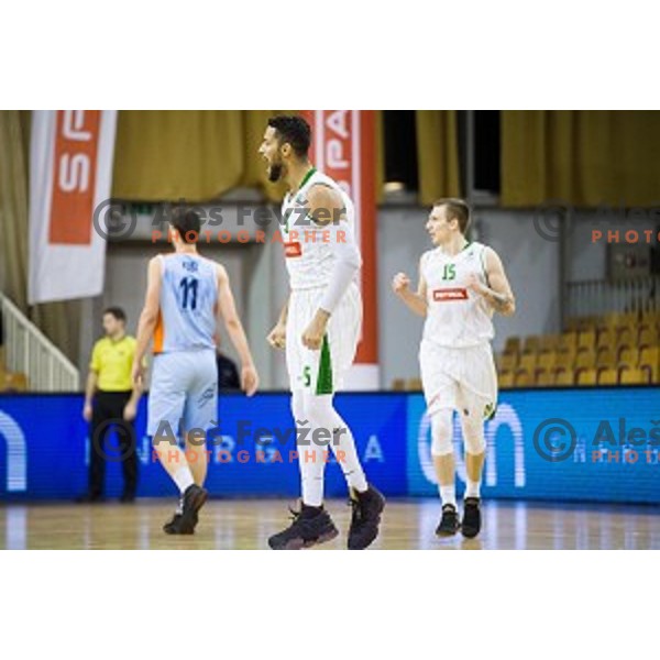 Devin Oliver in action during Pokal Spar semi final basketball match between Sixt Primorska and Petrol Olimpija, Tivoli, Ljubljana, Slovenia on February 16, 2018