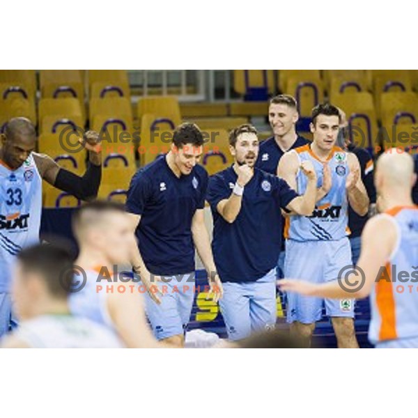 Six Primorska in action during Pokal Spar semi final basketball match between Sixt Primorska and Petrol Olimpija, Tivoli, Ljubljana, Slovenia on February 16, 2018