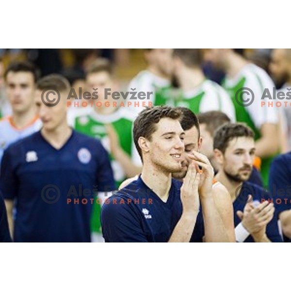 Sixt Primorska in action during Pokal Spar semi final basketball match between Sixt Primorska and Petrol Olimpija, Tivoli, Ljubljana, Slovenia on February 16, 2018