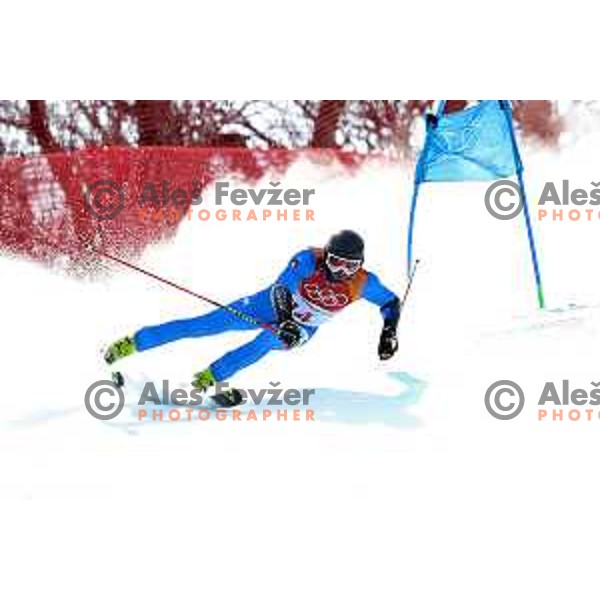 Manfred Moelgg (ITA) skiing in the first run of Men\'s Giant Slalom at Yongpyong Alpine Centre during PyeongChang 2018 Winter Olympic Games, South Korea on February 18, 2018