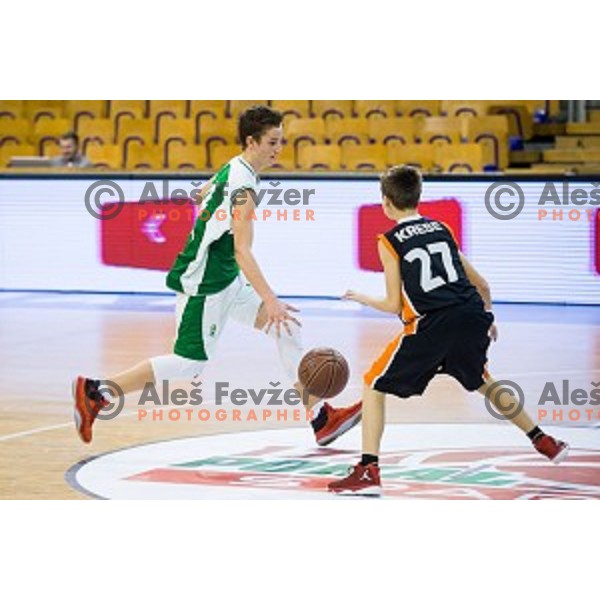 Mini Pokal Spar 3rd place match basketball match between Krka and Ljubljana, Tivoli, Ljubljana, Slovenia on February 18, 2018