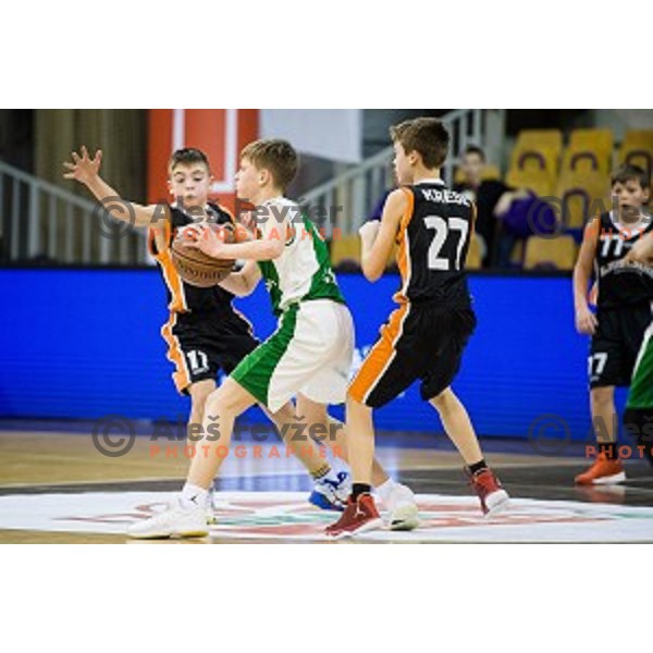 Mini Pokal Spar 3rd place match basketball match between Krka and Ljubljana, Tivoli, Ljubljana, Slovenia on February 18, 2018