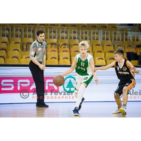 Mini Pokal Spar 3rd place match basketball match between Krka and Ljubljana, Tivoli, Ljubljana, Slovenia on February 18, 2018