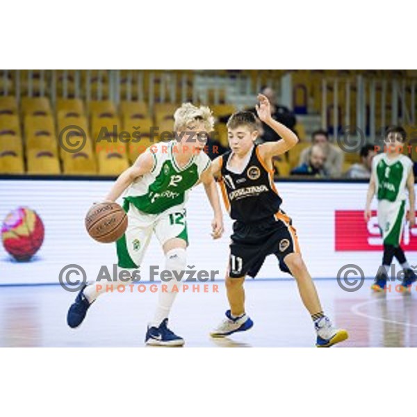 Mini Pokal Spar 3rd place match basketball match between Krka and Ljubljana, Tivoli, Ljubljana, Slovenia on February 18, 2018