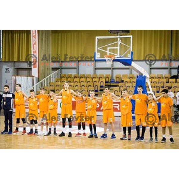 Mini Pokal Spar Final basketball match between Petrol Olimpija and Helios Suns, Tivoli, Ljubljana, Slovenia on February 18, 2018
