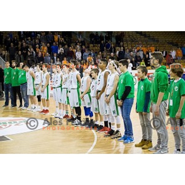Mini Pokal Spar Final basketball match between Petrol Olimpija and Helios Suns, Tivoli, Ljubljana, Slovenia on February 18, 2018