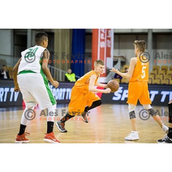Mini Pokal Spar Final basketball match between Petrol Olimpija and Helios Suns, Tivoli, Ljubljana, Slovenia on February 18, 2018