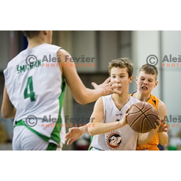 Mini Pokal Spar Final basketball match between Petrol Olimpija and Helios Suns, Tivoli, Ljubljana, Slovenia on February 18, 2018