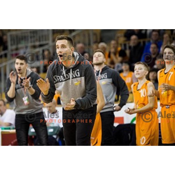 Mini Pokal Spar Final basketball match between Petrol Olimpija and Helios Suns, Tivoli, Ljubljana, Slovenia on February 18, 2018