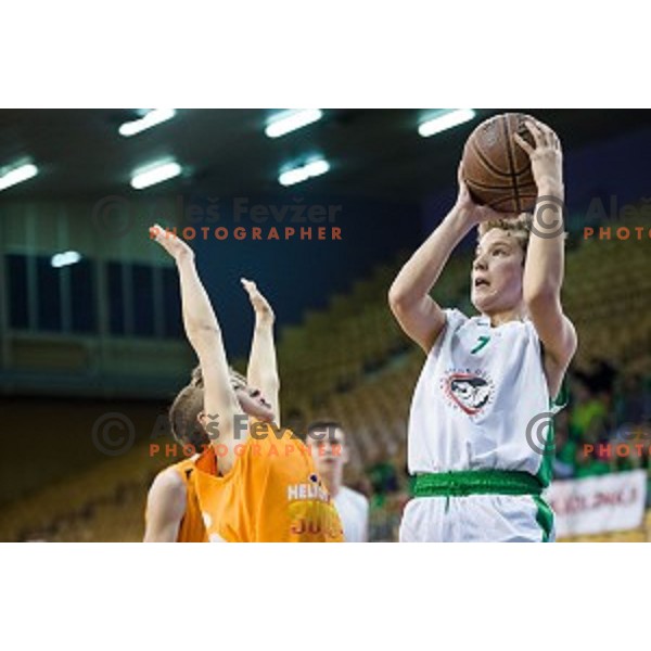 Mini Pokal Spar Final basketball match between Petrol Olimpija and Helios Suns, Tivoli, Ljubljana, Slovenia on February 18, 2018