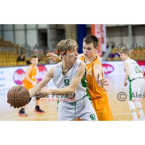 Mini Pokal Spar Final basketball match between Petrol Olimpija and Helios Suns, Tivoli, Ljubljana, Slovenia on February 18, 2018