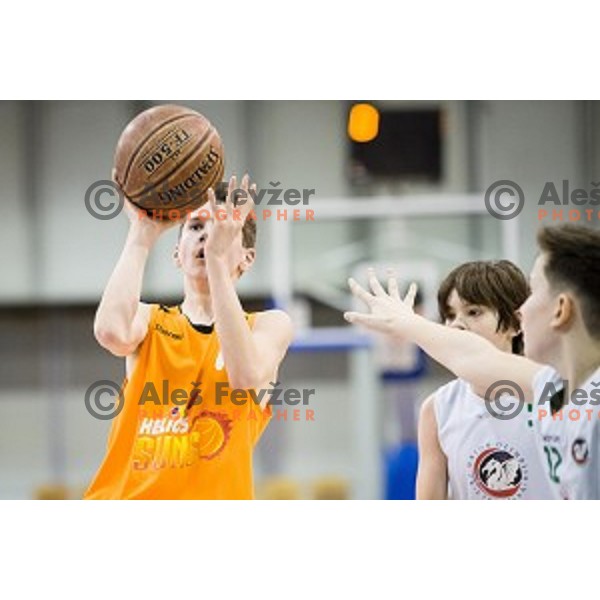 Mini Pokal Spar Final basketball match between Petrol Olimpija and Helios Suns, Tivoli, Ljubljana, Slovenia on February 18, 2018