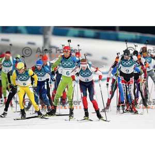 Jakov Fak (SLO) competes in Men\'s Biathlon 15 km Mass start at Alpensia Biathlon Centre during PyeongChang 2018 Winter Olympic Games, South Korea on February 18, 2018